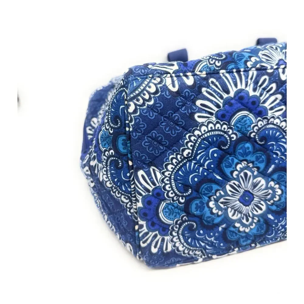 Vera Bradley Blue Maritime Medallion Dual Compartment Travel Laptop Carry-On Bag